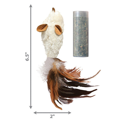 Refillables Feather Mouse - Cat Toy